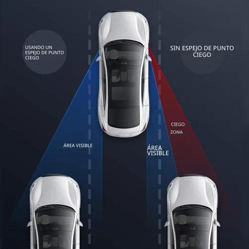 Vista 5 de WildAuto Espejo de Punto Ciego, Espejo Auxiliar Universal Ajustable de Ángulo Amplio para Coches (Adhesivo, 2 piezas)