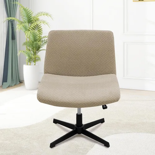 Vista 15 de MINGPINHUIUS Funda para silla ajustable sin brazos: moderna sin brazos, funda para silla de tocador con tiras cruzadas, fundas protectoras