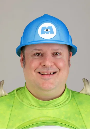 Vista 5 de Disfraz Deluxe Pixar Mike Wazowski Talla Plus para Hombre Multicolor