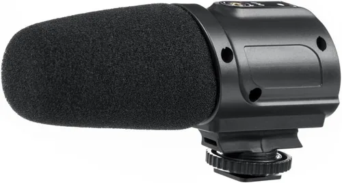 Vista 7 de Saramonic Micrófono de grabación envolvente SR-PMIC3 con montaje de choque integrado, filtro de corte bajo y funcionamiento sin batería para cámaras