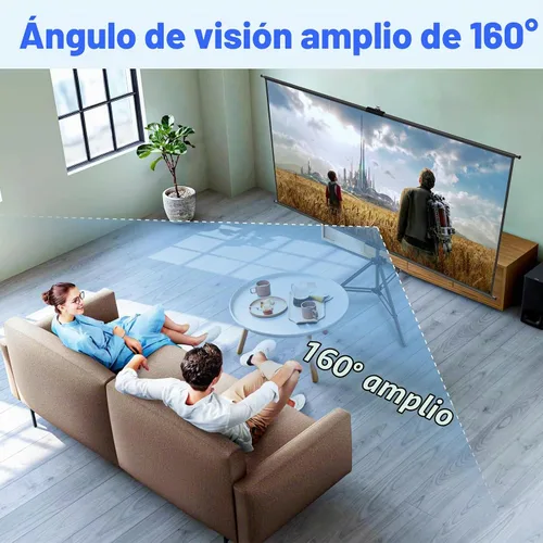 Vista 6 de Soporte de trípode de pantalla de proyector de 60 pulgadas, pantalla de proyección con respaldo negro, soporte de trípode 16:9 HD premium sin