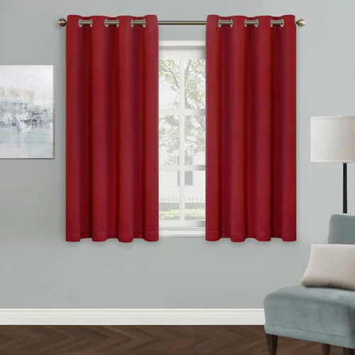 Vista 153 de MYSKY HOME Cortinas Aqua para Armario para Entrada Cortina Opaca para Puerta para Sala de Estar Cortina Oscurecedora de Habitación con Ojales