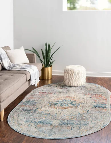 Vista 18 de Unique Loom Newport Collection - Alfombra de área con olmos (2' x 3' 11" gris/marfil)