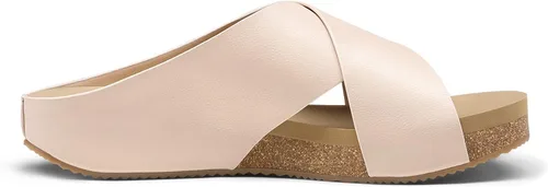 Vista 4 de DREAM PAIRS Sandalias de corcho para mujer, con puntera abierta, bonitas, cruzadas, planas, para verano