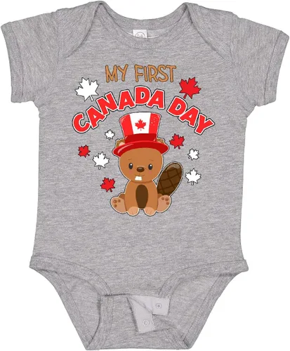 Vista 17 de inktastic My First Canada Day Baby Bodysuit