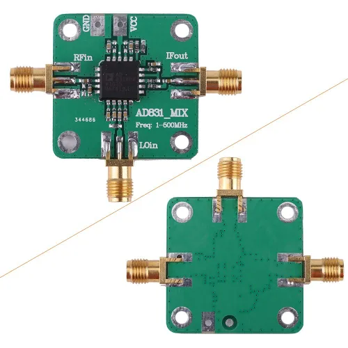 Vista 5 de AD831 transductor de alta frecuencia módulo mezclador RF 500MHz ancho de banda mezcla abajo mezcla mezclador equilibrado doble convertidor