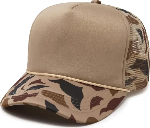 Vista 70 de Funky Junque Sombrero de camionero ligero Snapback de espuma de malla en Negro/Negro