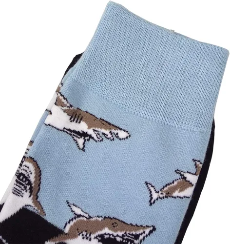 Vista 6 de HSELL - Calcetines de algodón para hombre, de vestir, con diseños divertidos y alocados
