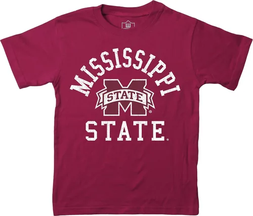 Vista 97 de Wes and Willy Camiseta de algodón orgánico de manga corta para niños de la NCAA