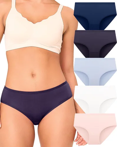 Vista 7 de BAMBOO COOL Ropa interior para mujer, transpirable, absorbe la humedad Multicolor B (paquete de 5)