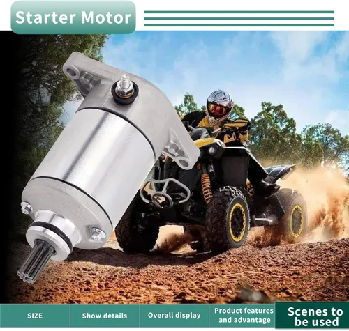 Vista 7 de Road Passion Nuevo motor de arranque de 12 V compatible con Suzuki LT-F4WDX King Quad 300 250cc 1991-1998/King Quad 300 LTF300F LT-F300F F4x4 300cc