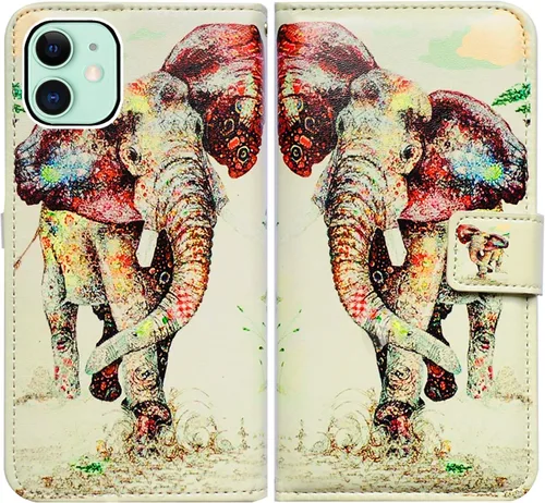 Vista 15 de Bcov - Funda para iPhone 13, funda tipo cartera de cuero verde con diseño de pájaro negro, funda con solapa y soporte con ranura para tarjetas