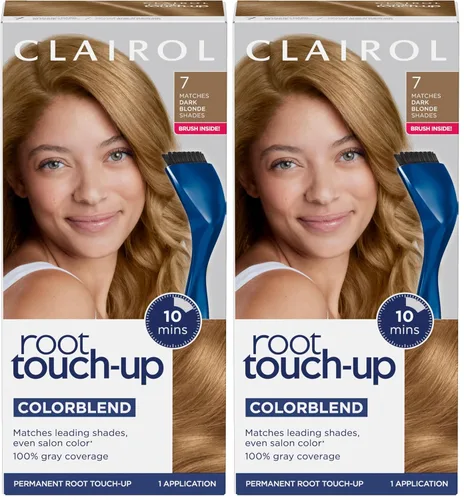 Vista 21 de Clairol Root Touch-Up de Nice'n Easy Tinte Permanente para el Cabello, 10 Rubio Extra Claro, Paquete de 1