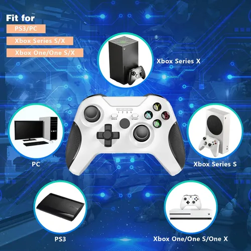 Vista 3 de DYONDER Xbox One Wireless Controller, Game Controller Gamepad 2.4GHZ Game Controller Compatible with Xbox OneOne SOne XOne Series XSElitePC Windows