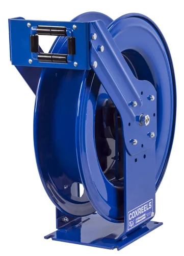 Vista 10 de Coxreels TSHL-N-650 Carrete de manguera con resorte de trabajo pesado Supreme Duty para aire/agua/aceite: 1" I.D., capacidad de manguera de 50