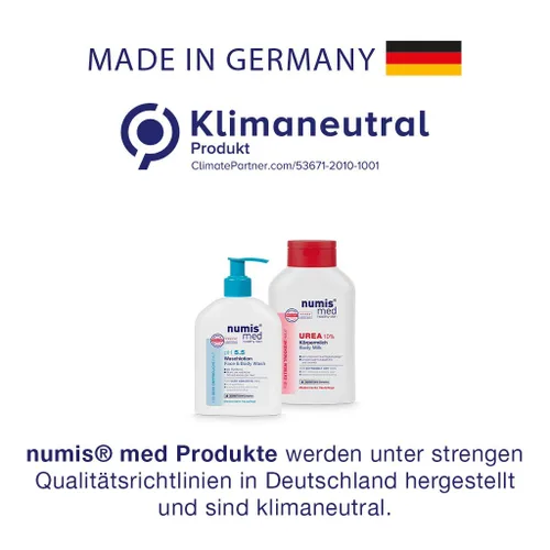 Vista 7 de Numis Med Jabón facial y corporal pH 5.5 para pieles sensibles, gel de baño hidratante enriquecido con vitamina B5 para piel seca, lavado de baño
