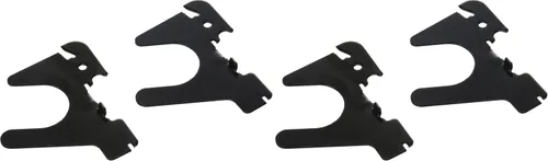 Vista 6 de Wall Control 10-BOE-007 B - Gancho de metal ranurado en forma de U para panel perforado y tabla de herramientas ranuradas, Negro, 10-BOE-007 B