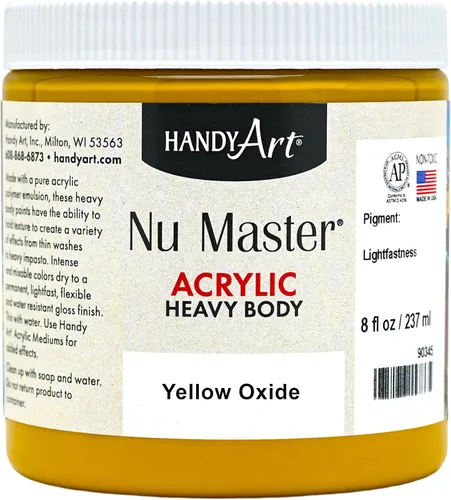 Vista 16 de Handy Art Nu Master - Pintura acrílica de cuerpo pesado, 8 onzas, color rojo brillante