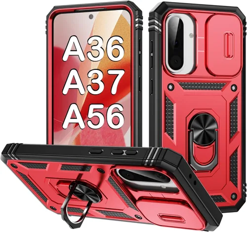 Vista 126 de PASNEW Funda militar para iPhone 13 Pro Max, cubierta de cámara deslizante y soporte de anillo de metal de 360°, carcasa rígida multicapa resistente