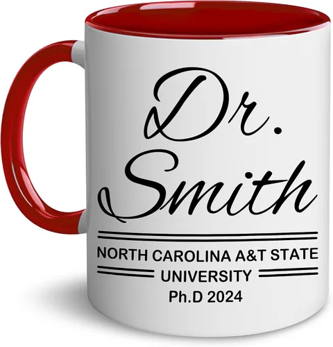 Vista 9 de Taza personalizada de realidad – Taza personalizada con nombre para graduación de doctorado, regalo de médico, divertida y perfecta para cumpleaños