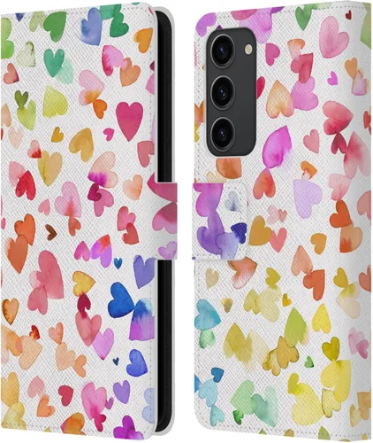 Vista 159 de Head Case Designs Officially Licensed Ninola Brushstrokes Multi Colorful Leather Wallet Case Compatible with Samsung Galaxy A07 4G