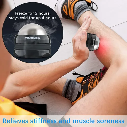 Vista 2 de Bola de Rodillo de Hielo, Bola de Rodillo de Masaje Frío Criosfera, Terapia de Calor/Frío, Liberación Miofascial, Recuperación Muscular, Alivio