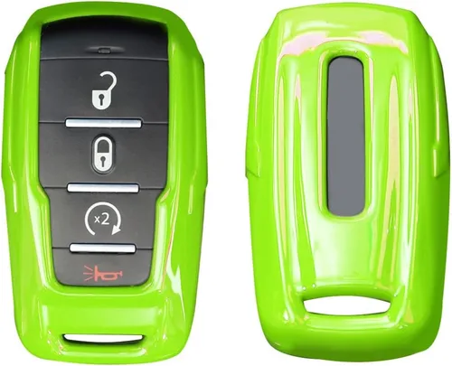 Vista 15 de RT-TCZ Funda para Llavero Cubierta Bolsa para Llaves Soporte Carcasa de Protección Accesorios para Dodge RAM 2018-2022, Azul
