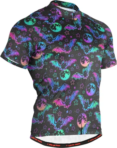 Vista 50 de Camiseta de ciclismo de manga corta para hombre Multi-Color 1
