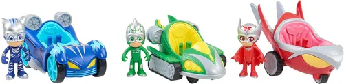 Vista 5 de PJ Masks Turbo Blast Vehicles - Figura de búho, Catboy, Azul