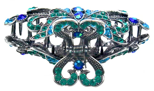 Vista 7 de Fashion & Lifestyle Pinza de mandíbula grande de aleación de metal para mujeres y niñas, pinza bastante fuerte, pasador antideslizante, agarre hacia