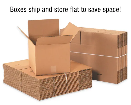 Vista 2 de Aviditi HD181212DWHH Caja de cartón corrugado de 18 pulgadas de largo x 12 pulgadas de ancho x 12 pulgadas de alto, kraft, para envío, embalaje