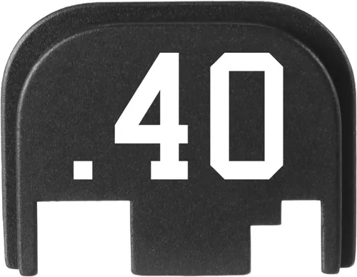 Vista 74 de NDZ Performance Gen 1-4 Rear Slide Cover Plate for Glock 9mm .40 .357 .45 Laser Engraved Popular Images in Black Aluminum - Choose Image