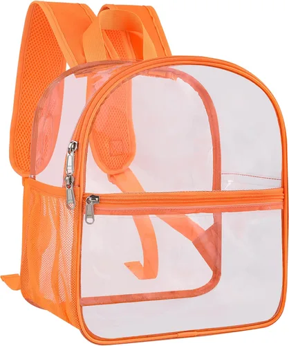 Vista 9 de Paxiland Mochila transparente resistente, 16 x 13 x 7 pulgadas, bolsa