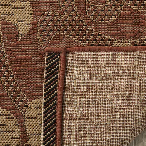 Vista 4 de SAFAVIEH Courtyard Collection CY6957 - Alfombra de pasillo de 2 pies 3 pulgadas x 6 pies 7 pulgadas, color ladrillo natural para interiores