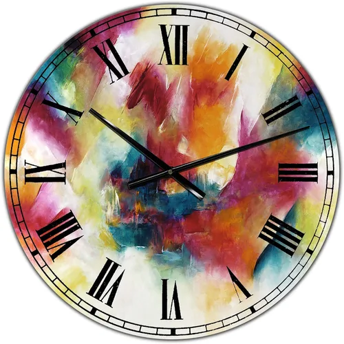 Vista 8 de DesignQ 'Personality' - Reloj de pared grande y moderno de 3 paneles para el hogar, dormitorio, baño, oficina, sala de estar