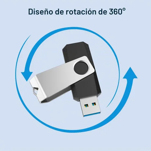 Vista 3 de Aiibe Unidad flash USB de 16 GB Memoria USB 3.0 Memoria Stick PenDrive 16GB - Negro