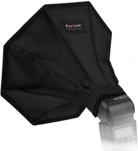 Vista 3 de Fotodiox 12" Octagon flash Softbox Plegable para flashes; Nikon, Canon, vivita, SUNPACK, Nissin, Sigma, Sony, Pentax, Olympus, Panasonic