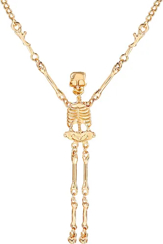 Vista 10 de Collar de esqueleto de Halloween para mujer, esqueleto de calavera fantasma, collar largo con colgante para niñas, collar de disfraz, regalo de Negro