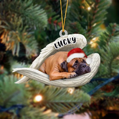 Vista 71 de Ángel durmiente de Afghan Hound para Navidad, adorno personalizado con el nombre del perro, adorno de Navidad personalizado para amantes de perros