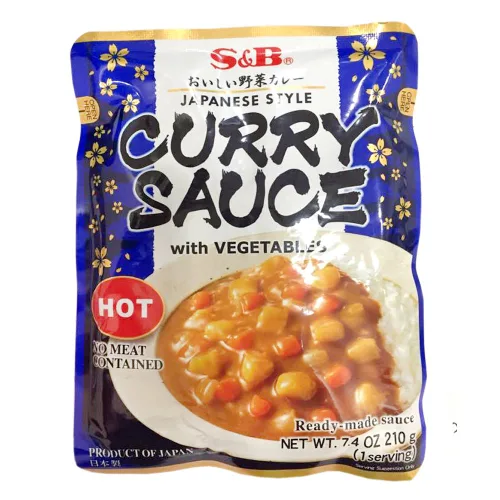 Vista 3 de [5 paquetes] Nueva salsa de curry S&B con verduras calientes, 7.4 onzas