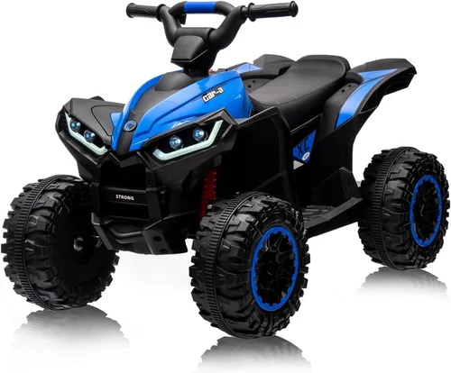 Vista 9 de 12V Kids Ride On ATV, alimentado por batería, eléctrico de cuatro ruedas Rojo