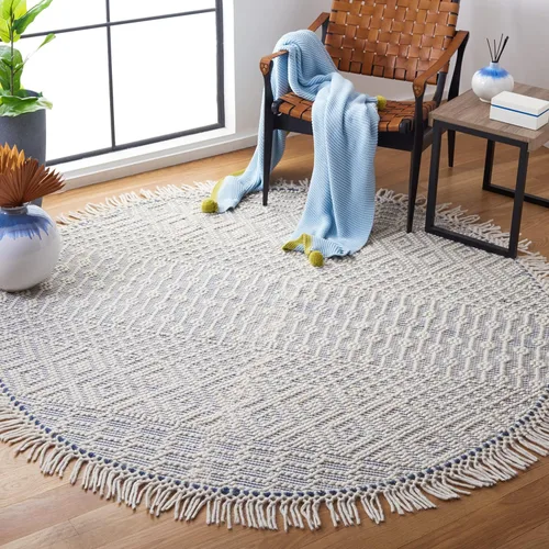 Vista 30 de SAFAVIEH Natura Collection - Alfombra decorativa de 2 x 3 pies, color marfil, con flecos de lana marroquí bohemia, hecha a mano, ideal para zonas