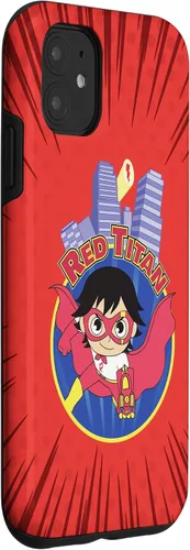 Vista 3 de Funda para iPhone 11 Ryan's World Titan Universe Red Titan