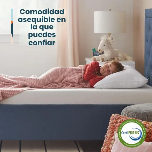 Vista 2 de Linenspa - Colchón de espuma viscoelástica de gel de 5 pulgadas
