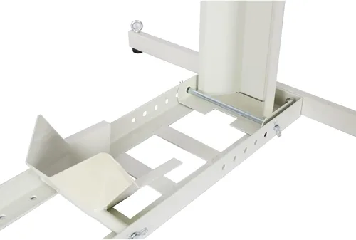 Vista 5 de Soporte ajustable para rueda de motocicleta, capacidad de 1800 libras, soporte de motocicleta resistente con 4 juegos de amarre, remolque de Blanco