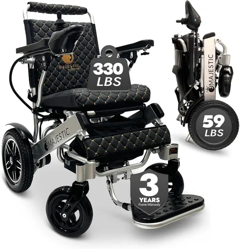 Vista 13 de Majestic IQ-8000 - Sillas de ruedas eléctricas para adultos, silla de ruedas eléctrica plegable y ligera, silla eléctrica plegable para personas