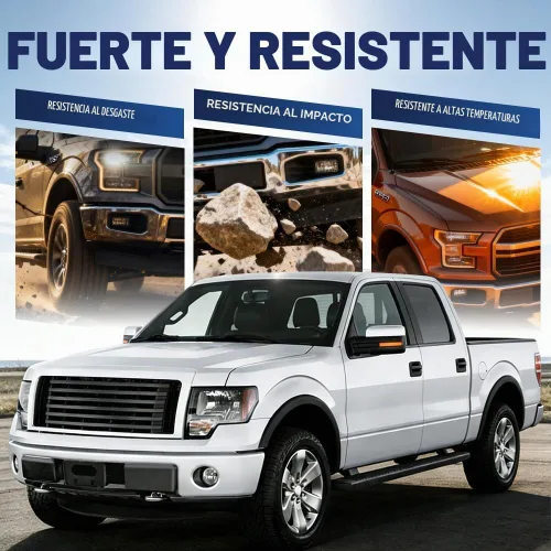 Vista 2 de PIT66 Almohadillas de protección para parachoques delantero y soporte de marco para matrícula compatible con Ford F150 2009-2014 9L3Z17E810B