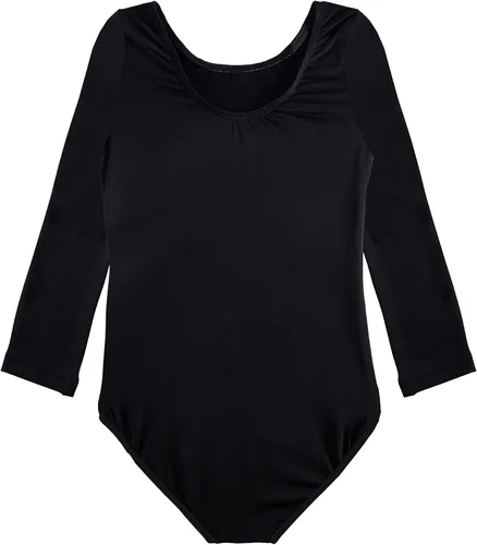 Vista 65 de HOZIY - Leotardos de manga larga para niñas, de gimnasia, para niños pequeños, trajes florales de unicornio, galaxia, arco iris, patrón de rayas