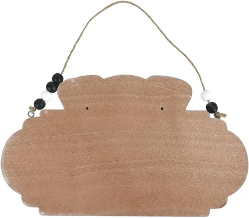 Vista 4 de Elegante letrero de bienvenida para perros, decoración de puerta delantera de madera para los amantes de los perros