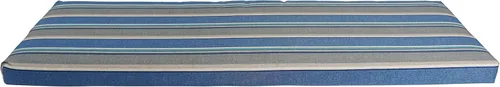 Vista 2 de Blazing Needles Cojín de banco para exteriores, 60 "x 19", Sovaro Denim
